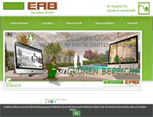 Tablet Screenshot of erb-galabau.de